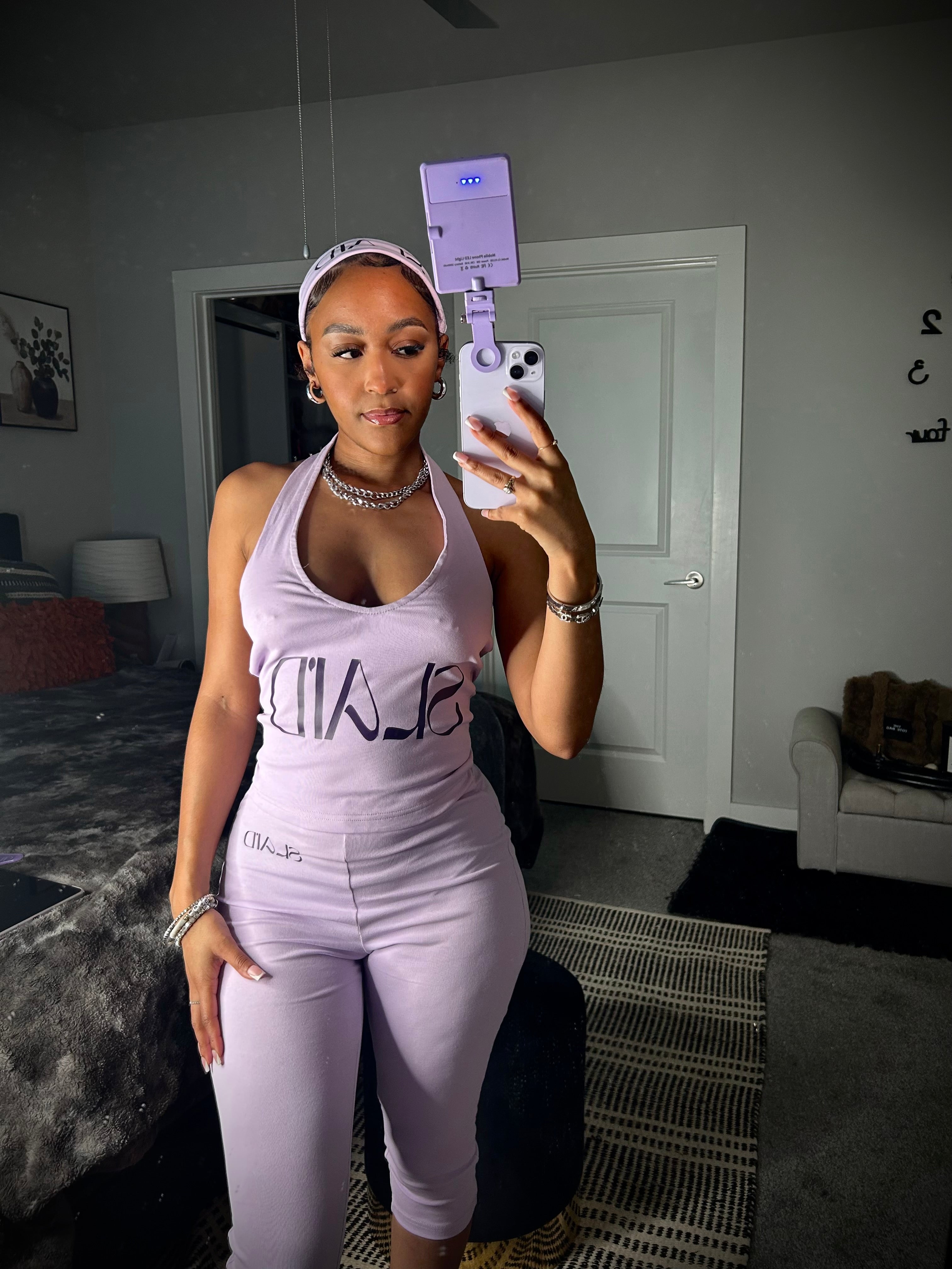 Purple Rain Capri Set