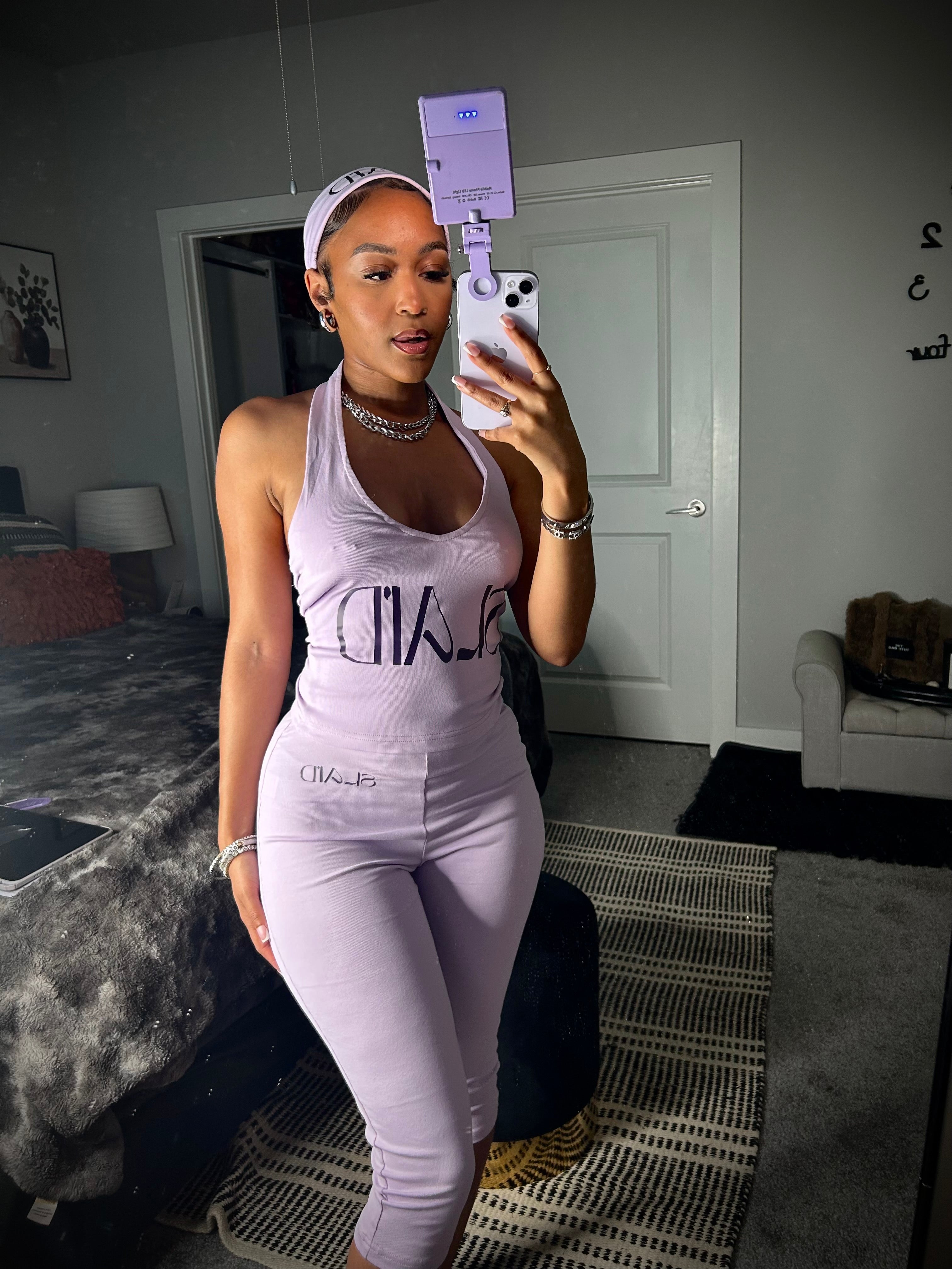 Purple Rain Capri Set